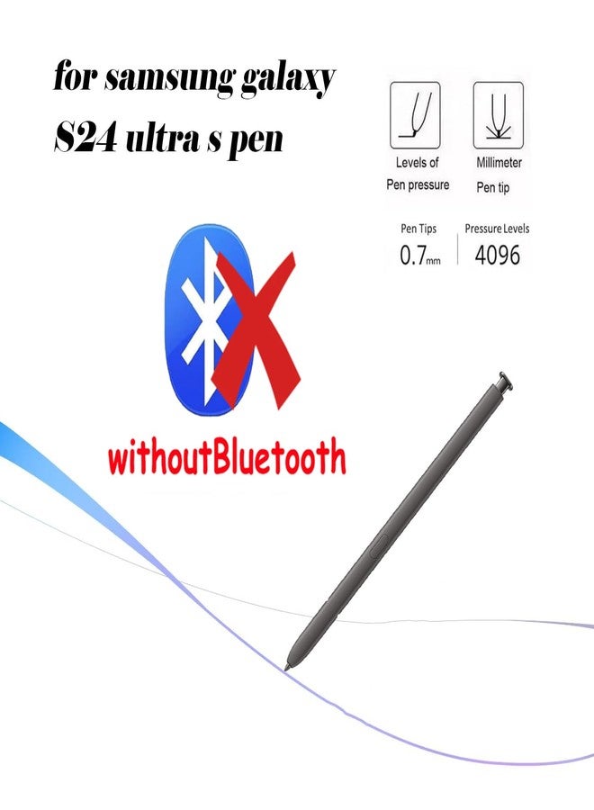 كاوشونغ قلم ستايلس جالاكسي إس 24 ألترا بدون بلوتوث، بديل لقلم ستايلس سامسونج جالاكسي إس 24 ألترا، طرف دقيق 0.7 مم للدقة، إصدار أمريكي، EJ-PS928BYEGUS (رمادي داكن) - Image 2